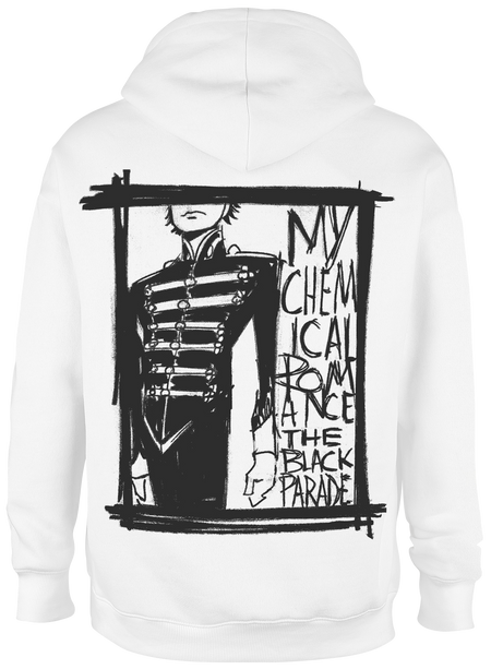 Sweat-shirt à capuche  de My Chemical Romance - The Black Parade XV Marching Frame - S à XXL - pour Homme - blanc - My Chemical Romance - View 2