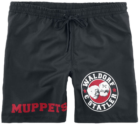 Short de bain  de Le Muppet Show - Waldorf & Statler - Old School - S à M - pour Homme - noir - Le Muppet Show