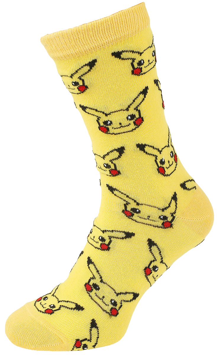 Chaussettes Gaming de Pokémon - Chaussettes Pikachu Salamèche Évoli - EU39-42 à EU 43-46 - pour Unisexe - multicolore - Pokémon - View 2