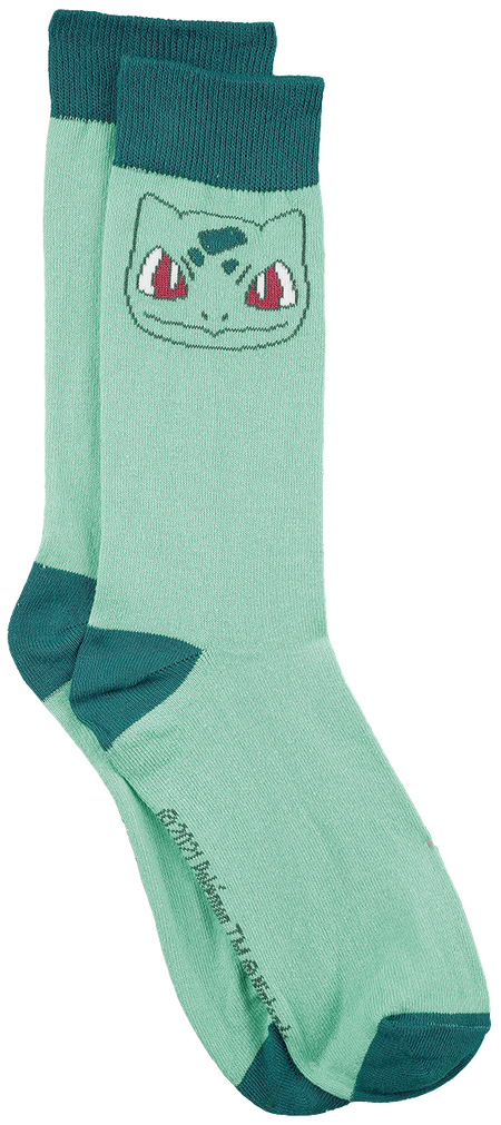 Chaussettes Gaming de Pokémon - Bulbizarre - EU 43-46 - pour Unisexe - turquoise - Pokémon - View 2
