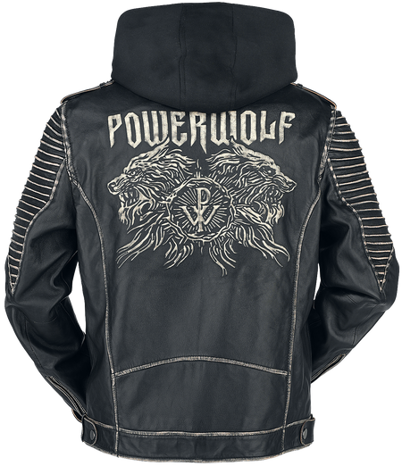 Veste en cuir  de Powerwolf - EMP Signature Collection - S à 3XL - pour Homme - noir - Powerwolf - View 2
