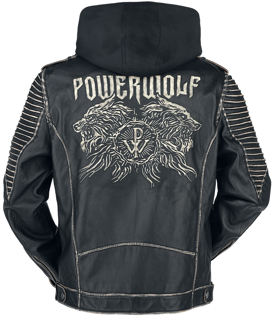 Veste en cuir  de Powerwolf - EMP Signature Collection - S à 3XL - pour Homme - noir - Powerwolf - View 2
