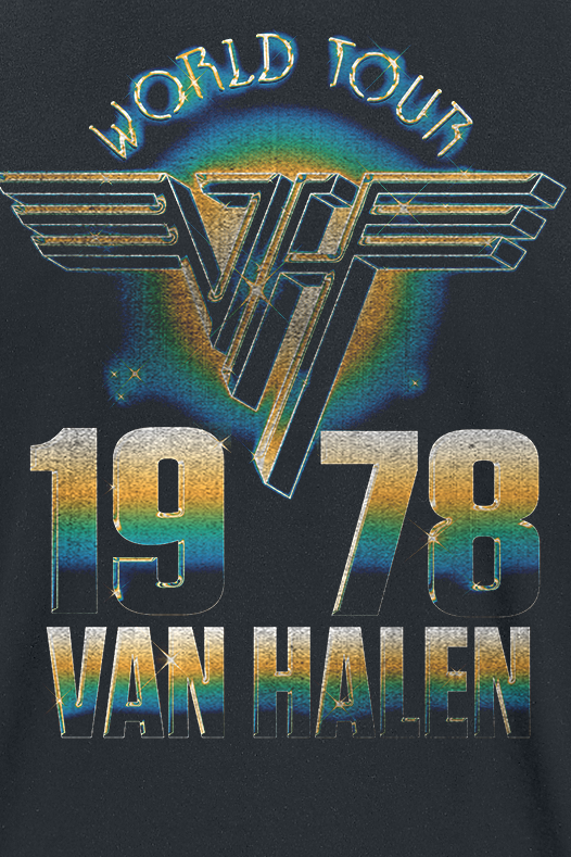 T-Shirt Manches courtes  de Van Halen - World Tour '78 - S à XXL - pour Homme - noir - Van Halen - View 2