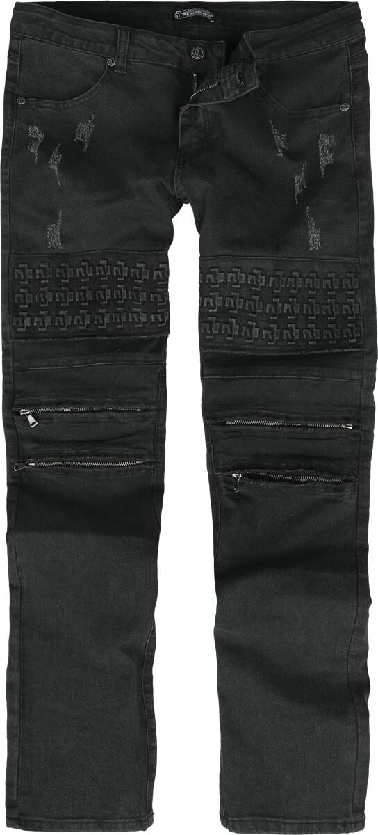 Jean  de Rammstein - Logo Jeans - W30L32 à W34L34 - pour Homme - noir - Rammstein