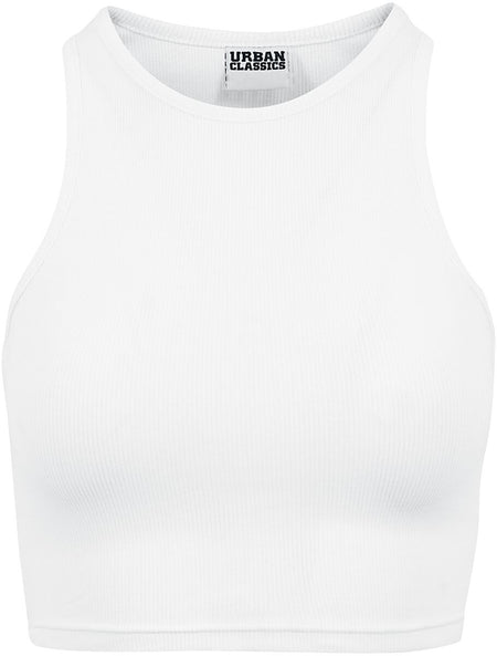 Top  de Urban Classics - Débardeur Court Femme - S à XL - pour Femme - blanc - Urban Classics