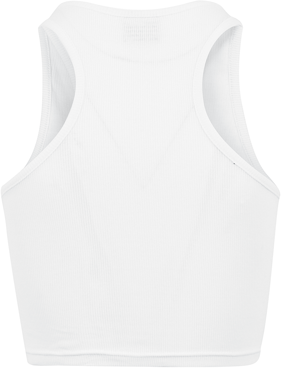 Top  de Urban Classics - Débardeur Court Femme - S à XL - pour Femme - blanc - Urban Classics - View 2