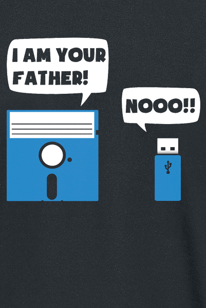 T-Shirt Manches courtes Fun de Slogans - I Am Your Father! - M à 5XL - pour Homme - noir - Slogans - View 2