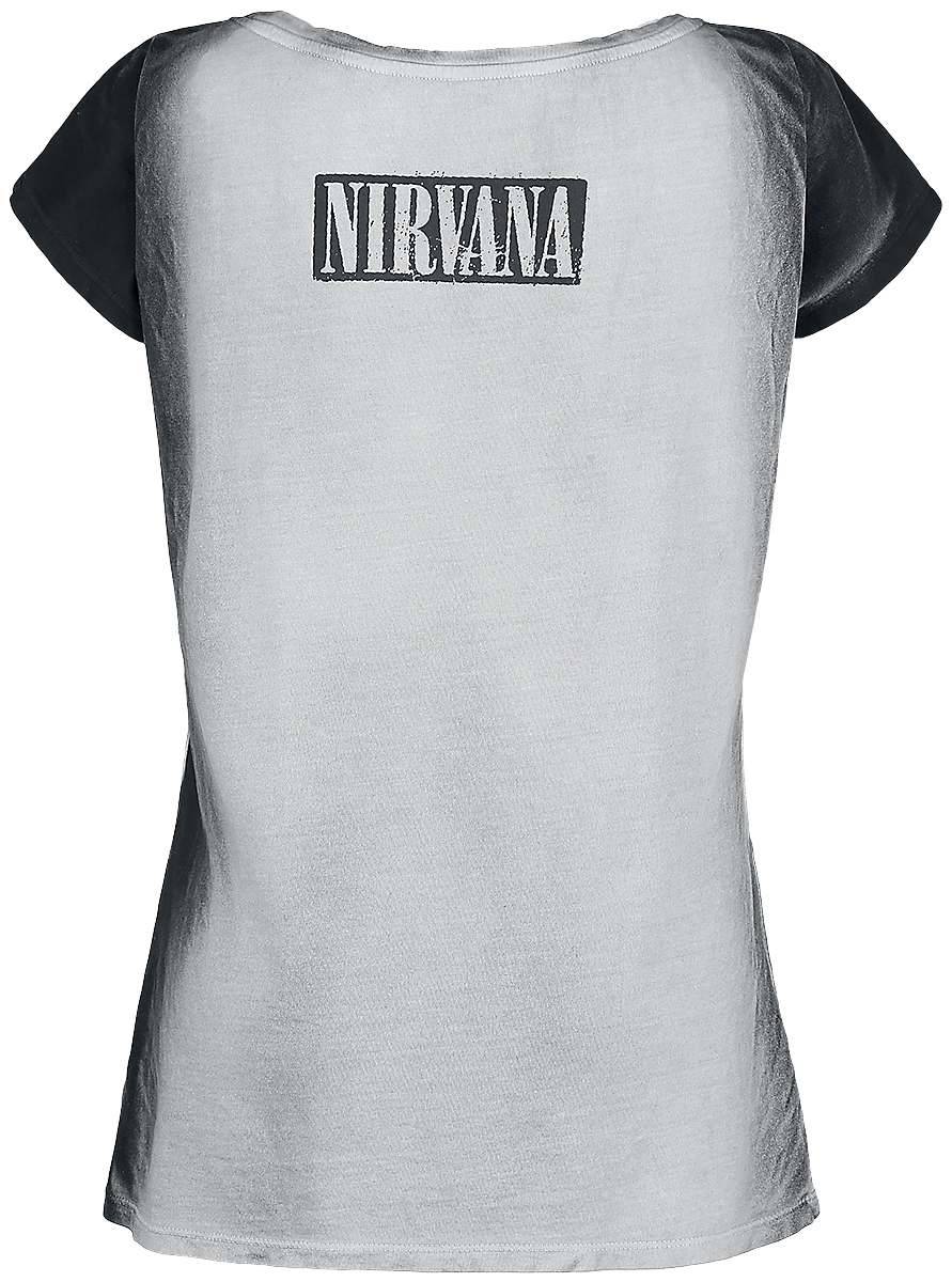 T-Shirt Manches courtes  de Nirvana - Guitar - S à XXL - pour Femme - noir/gris - Nirvana - View 2