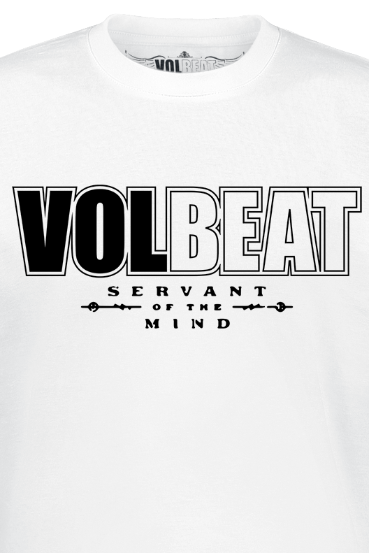 T-Shirt Manches courtes  de Volbeat - Servant Of The Mind Logo - S à 3XL - pour Homme - blanc - Volbeat - View 2