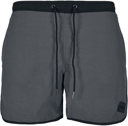 Short de bain  de Urban Classics - Short de Bain Rétro - S à 5XL - pour Homme - anthracite - Urban Classics