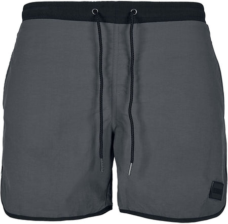 Short de bain  de Urban Classics - Short de Bain Rétro - S à 3XL - pour Homme - anthracite - Urban Classics