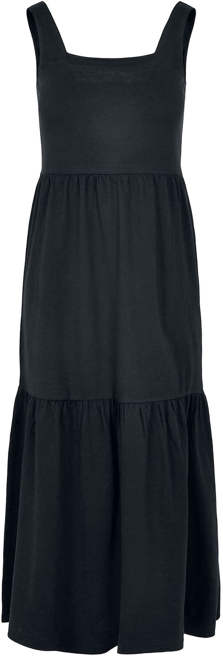 Robe longue  de Urban Classics - Robe longue d'été Valance pour femmes - XS à 4XL - pour Femme - noir - Urban Classics