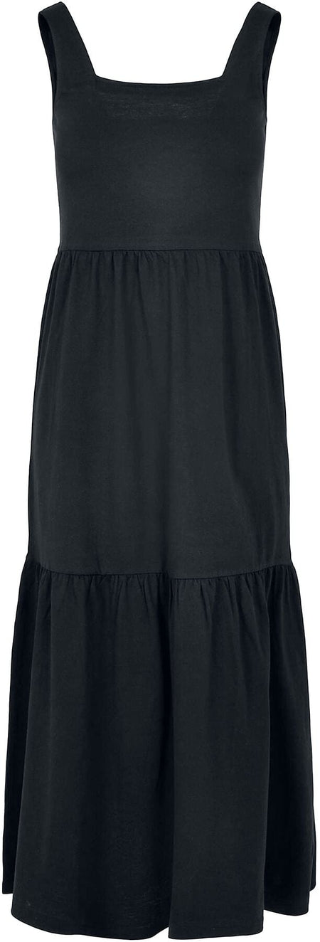 Robe longue  de Urban Classics - Robe longue d'été Valance pour femmes - XS à 3XL - pour Femme - noir - Urban Classics