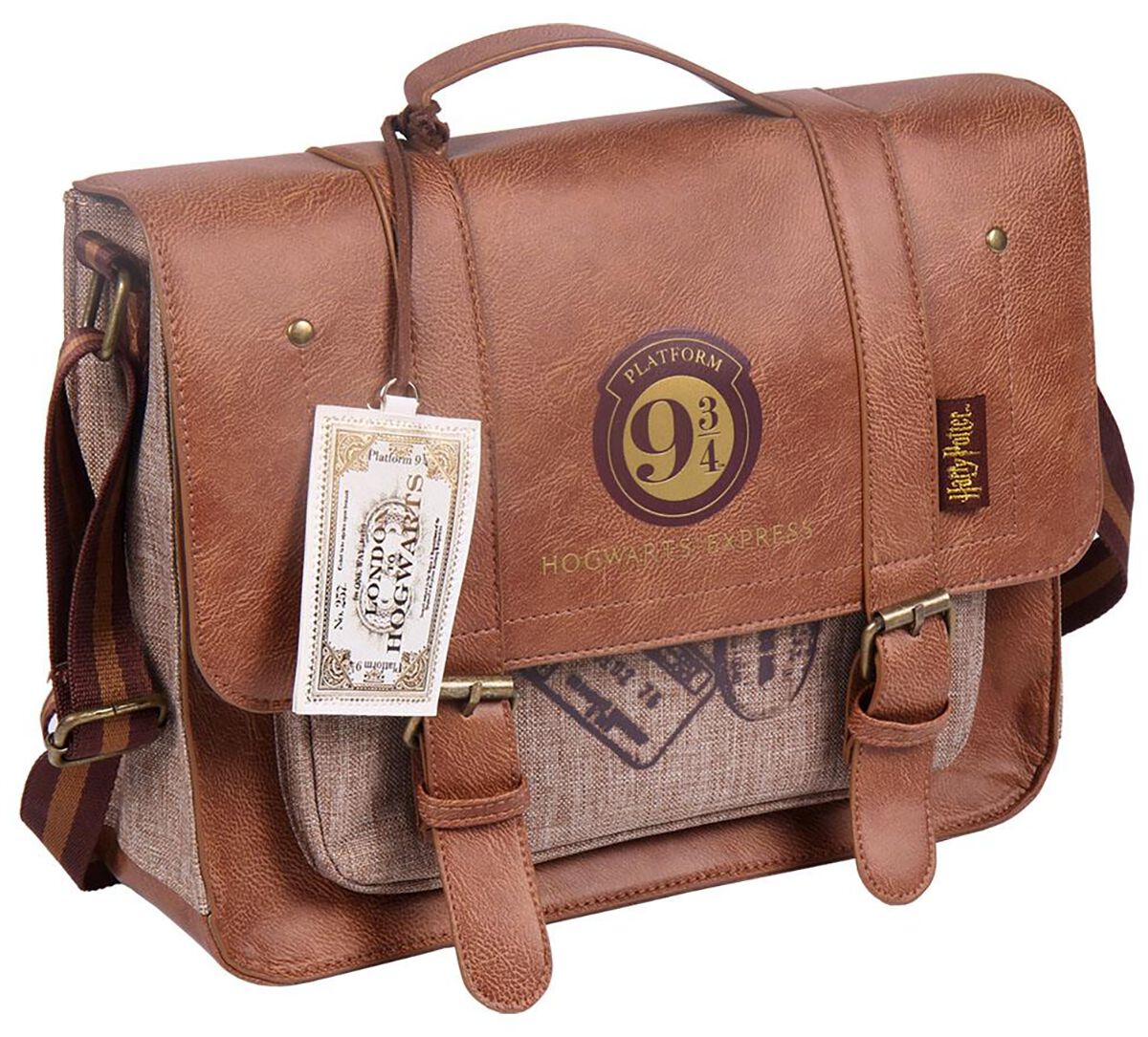 Sac à bandoulière  de Harry Potter - Platform 9 3/4 - pour Unisexe - beige/marron - Harry Potter