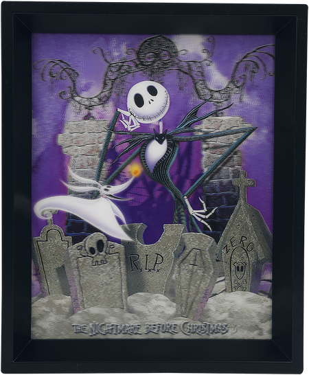 Poster Disney de L'Étrange Noël De Monsieur Jack - Cimetière - Poster 3D - pour Indifférent - multicolore - L'Étrange Noël De Monsieur Jack - View 2