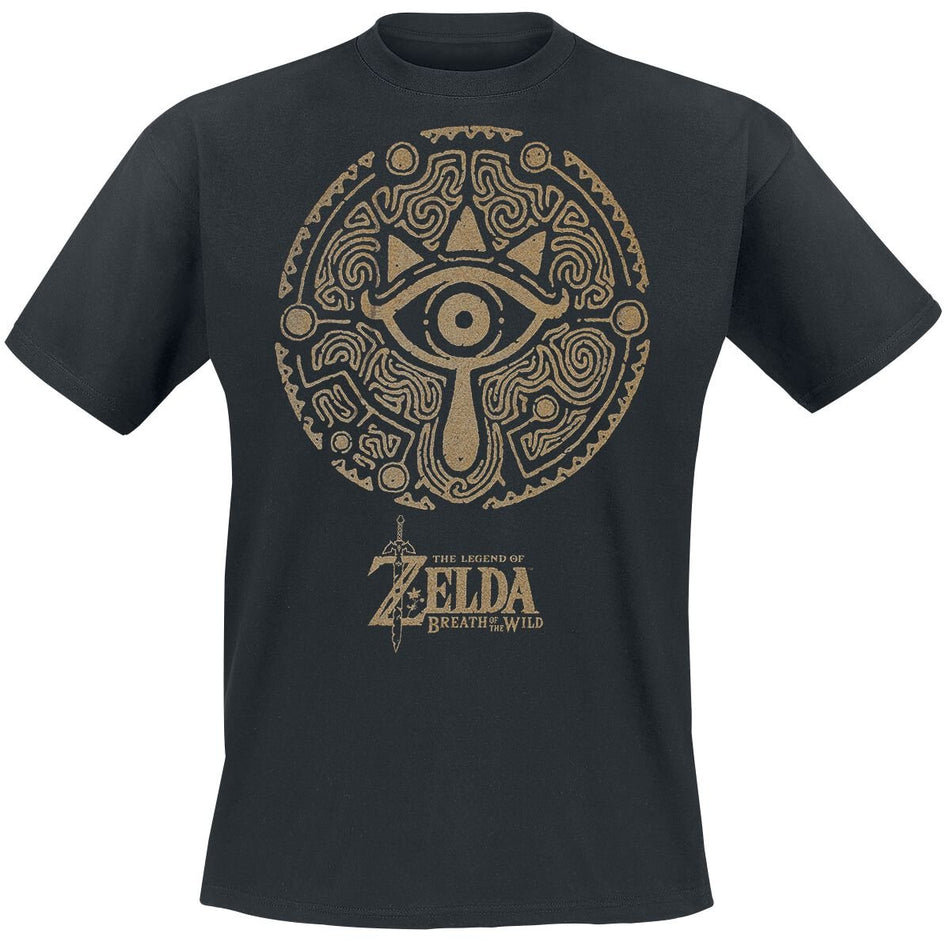 T-Shirt Manches courtes Gaming de The Legend Of Zelda - Emblème - S à XXL - pour Homme - noir - The Legend Of Zelda