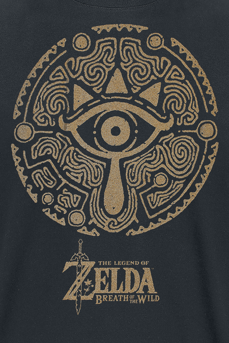 T-Shirt Manches courtes Gaming de The Legend Of Zelda - Emblème - S à XXL - pour Homme - noir - The Legend Of Zelda - View 2