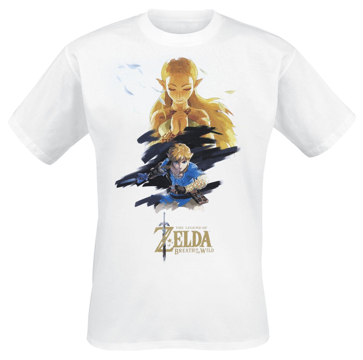 T-Shirt Manches courtes Gaming de The Legend Of Zelda - Poster - XL à XXL - pour Homme - blanc - The Legend Of Zelda