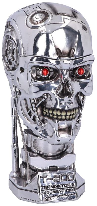 Articles De Décoration Gothic de Terminator - Nemesis Now - 2 - T-800 Head Box - pour Unisexe - couleur argent - Terminator - View 2