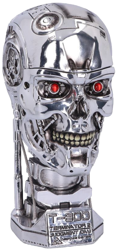 Articles De Décoration Gothic de Terminator - Nemesis Now - 2 - T-800 Head Box - pour Indifférent - couleur argent - Terminator - View 2