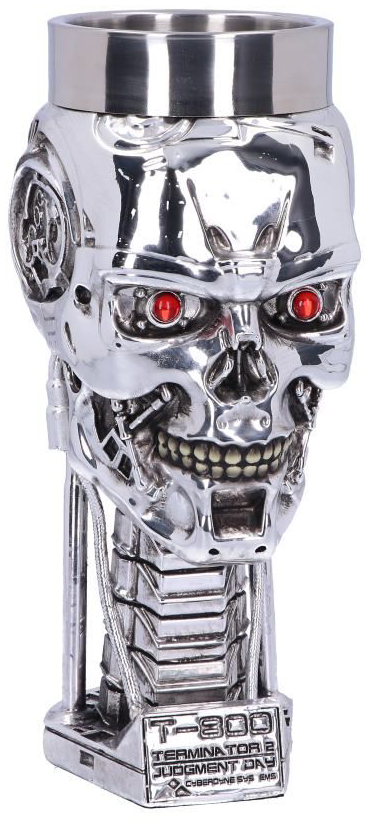 Calice  de Terminator - Terminator 2 - Tête T-800 - pour Unisexe - couleur argent - Terminator - View 2