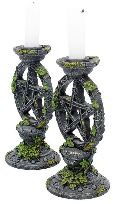 Bougeoire Gothic de Anne Stokes - Bougeoirs Wiccan Pentagram - pour Unisexe - Standard - Anne Stokes - View 2