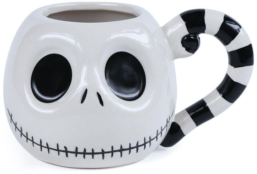Mug Disney de L'Étrange Noël De Monsieur Jack - Tête Jack - pour Unisexe - blanc/noir - L'Étrange Noël De Monsieur Jack