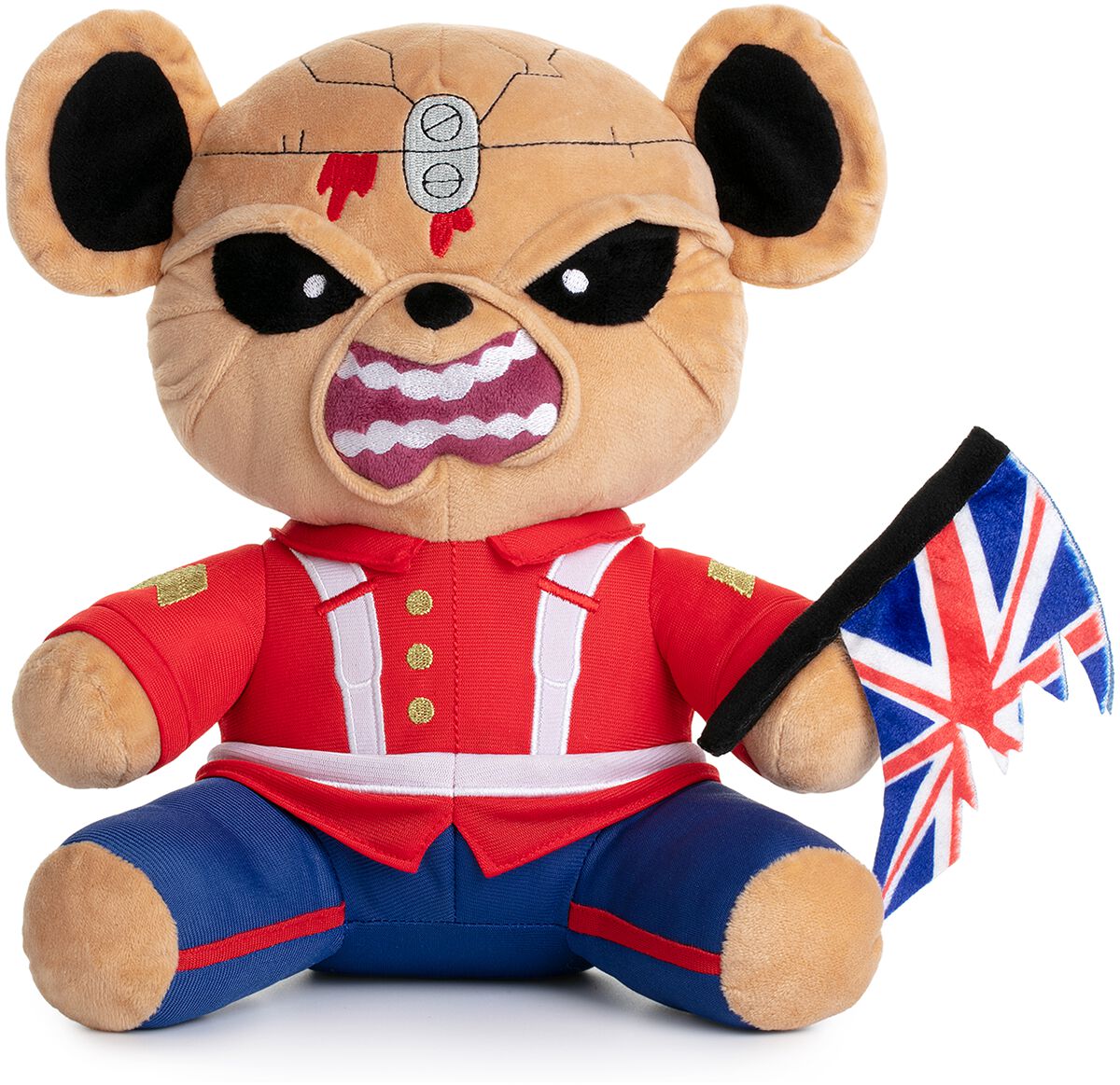 Figurine en peluche  de Iron Maiden - Eddie der Trooper Teddy Plüschfigur - pour Unisexe - rouge - Iron Maiden
