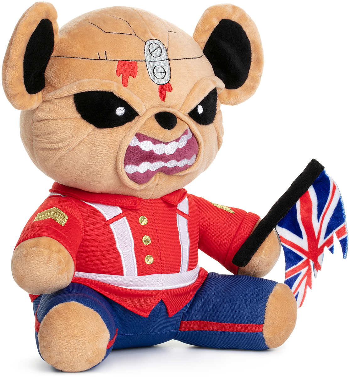 Figurine en peluche  de Iron Maiden - Eddie der Trooper Teddy Plüschfigur - pour Unisexe - rouge - Iron Maiden - View 2