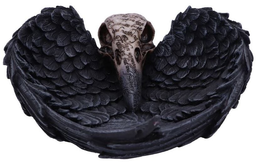Articles De Décoration Gothic de Nemesis Now - Edgar's Raven - pour Unisexe - noir/beige - Nemesis Now