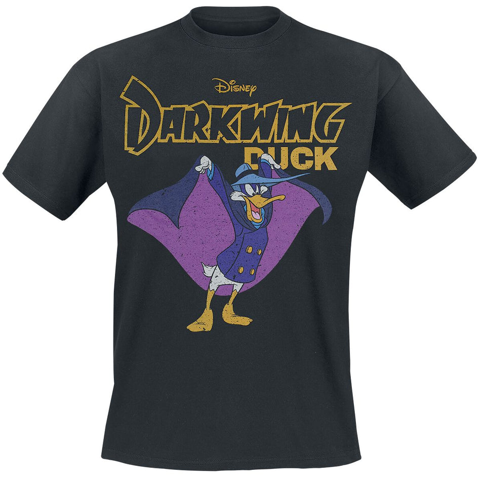 T-Shirt Manches courtes  de Myster Mask - Darkwing Duck - M à 3XL - pour Homme - noir - Myster Mask