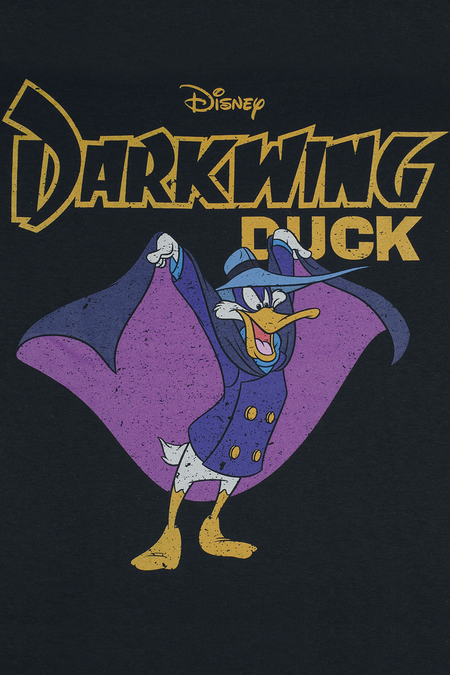 T-Shirt Manches courtes  de Myster Mask - Darkwing Duck - M à 3XL - pour Homme - noir - Myster Mask - View 2
