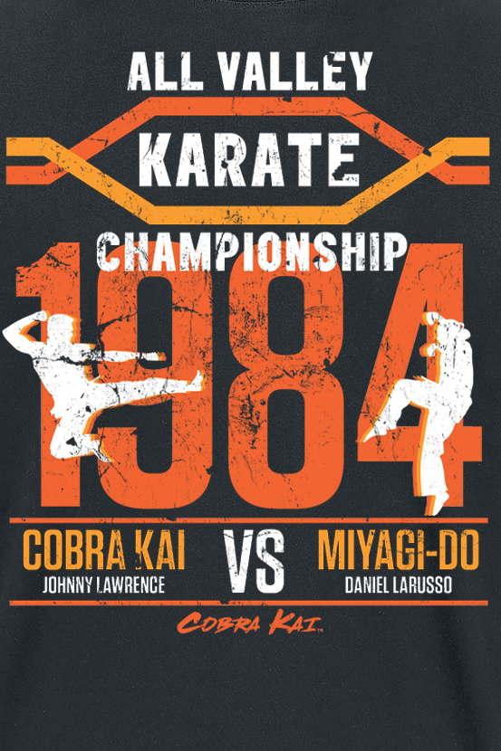 T-Shirt Manches courtes  de Cobra Kai - All Valley Championship - S à XXL - pour Homme - noir - Cobra Kai - View 2