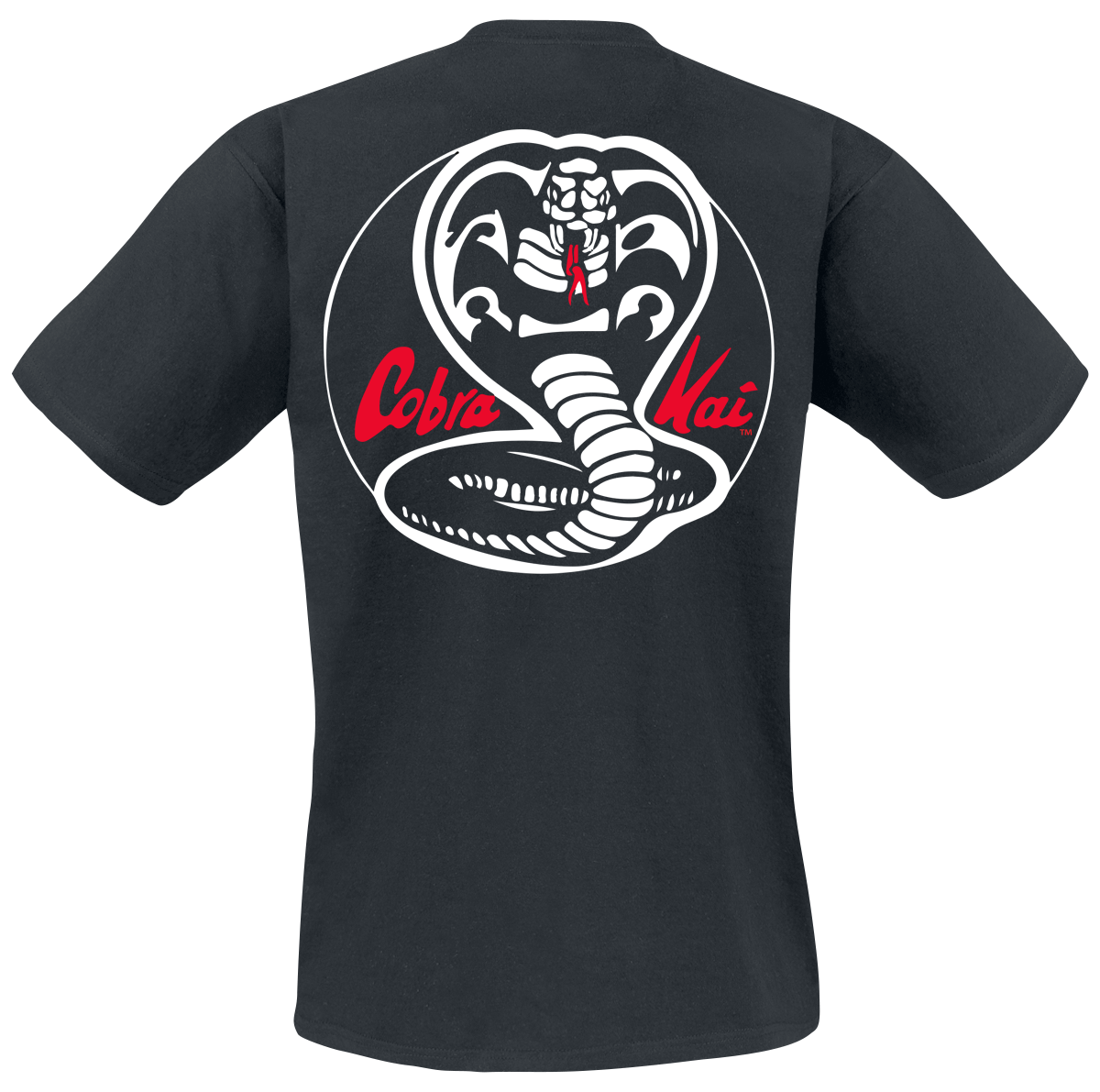 T-Shirt Manches courtes  de Cobra Kai - Cobra Kai White Patches - L - pour Homme - noir - Cobra Kai - View 2