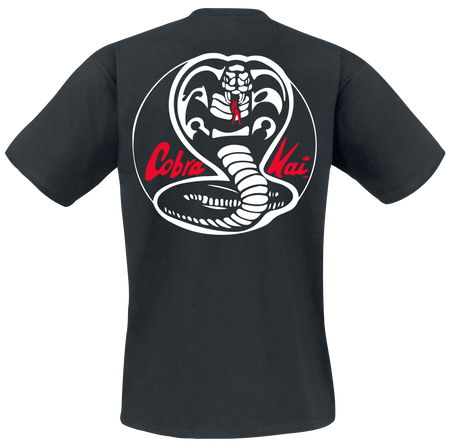 T-Shirt Manches courtes  de Cobra Kai - Cobra Kai White Patches - L - pour Homme - noir - Cobra Kai - View 2