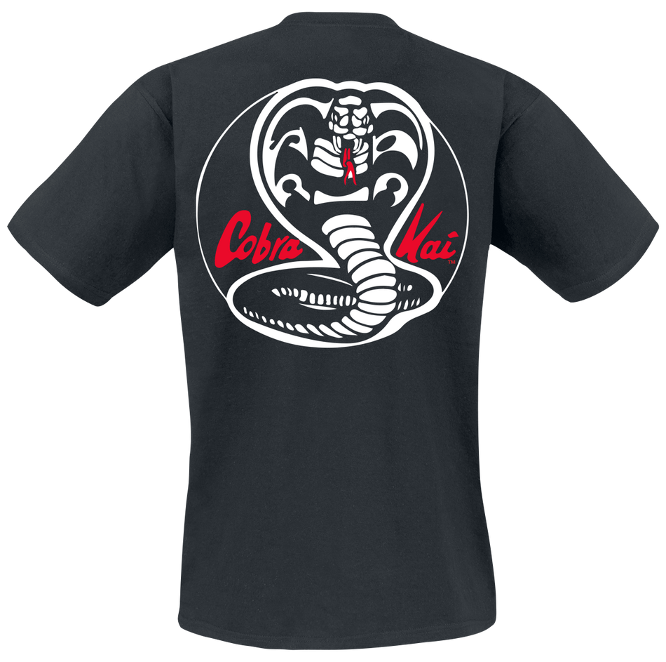 T-Shirt Manches courtes  de Cobra Kai - Cobra Kai White Patches - L - pour Homme - noir - Cobra Kai - View 2