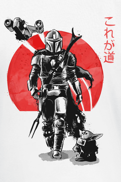 T-Shirt Manches courtes Disney de Star Wars - The Mandalorian - Encre - S à XXL - pour Homme - blanc - Star Wars - View 2