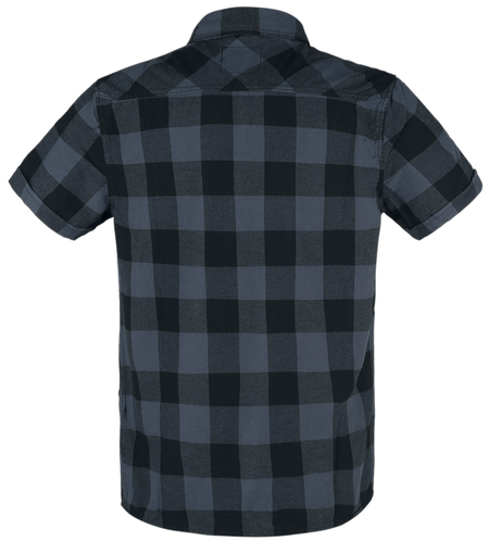Chemise manches courtes  de Brandit - Chemise À Carreaux Manches Courtes - S à 5XL - pour Homme - noir/gris - Brandit - View 2