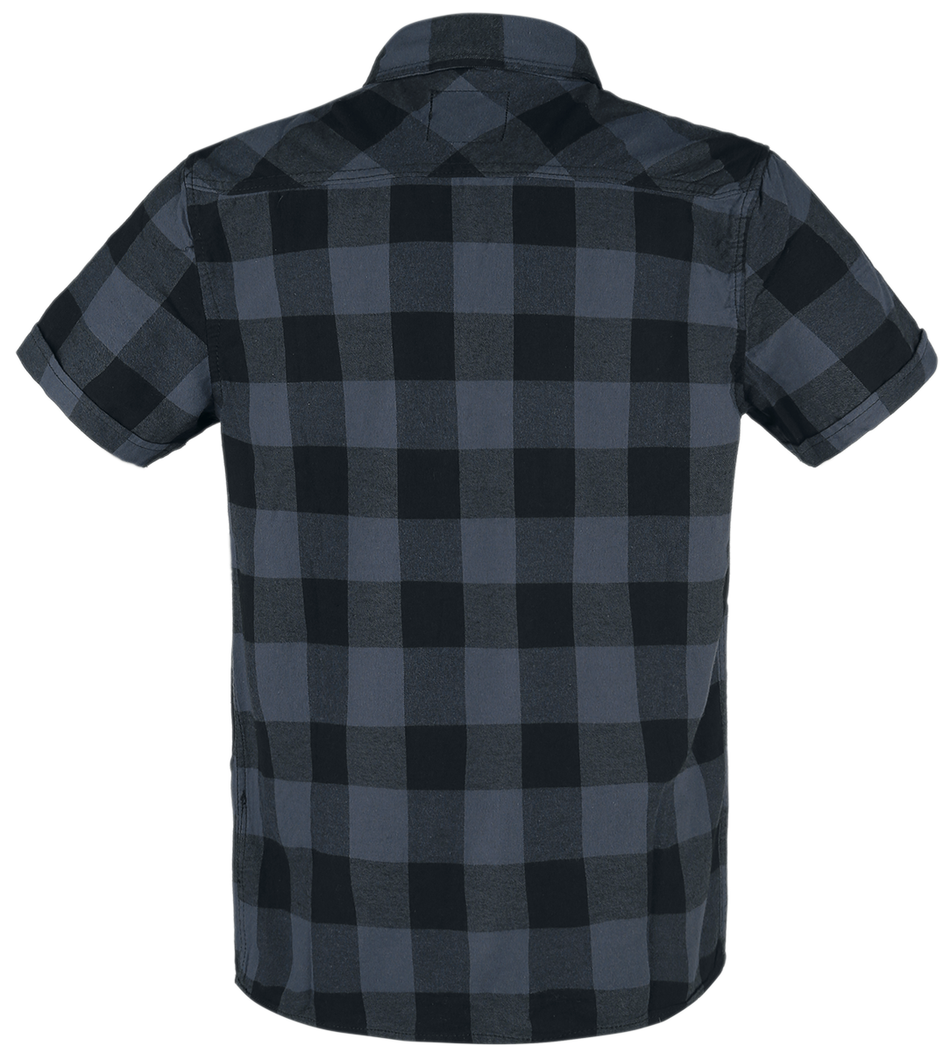 Chemise manches courtes  de Brandit - Chemise À Carreaux Manches Courtes - S à 5XL - pour Homme - noir/gris - Brandit - View 2