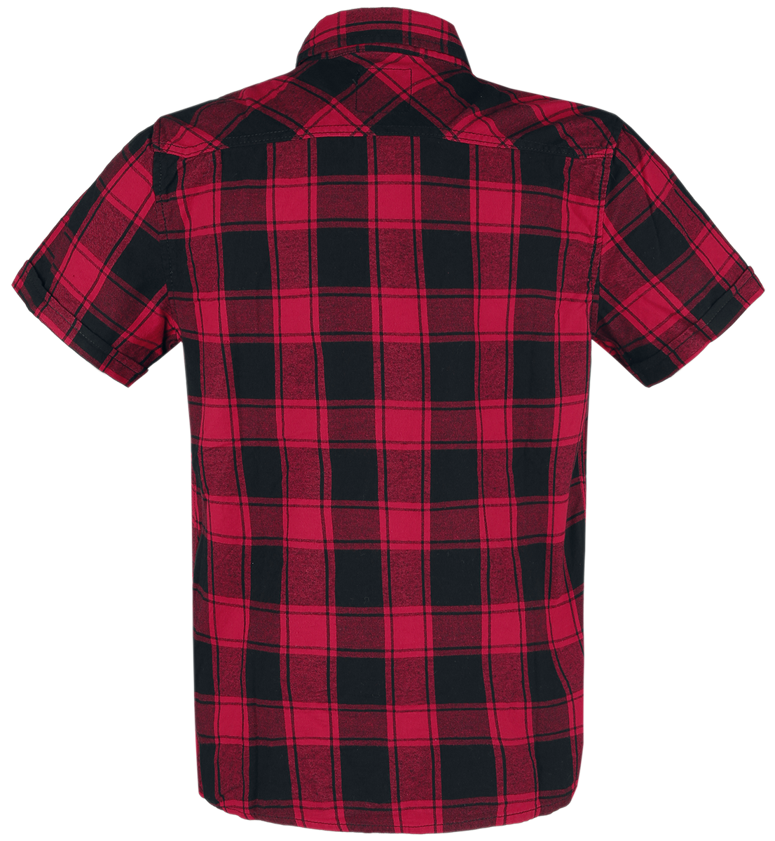 Chemise manches courtes  de Brandit - Chemise À Carreaux Manches Courtes - S à 7XL - pour Homme - noir/rouge - Brandit - View 2