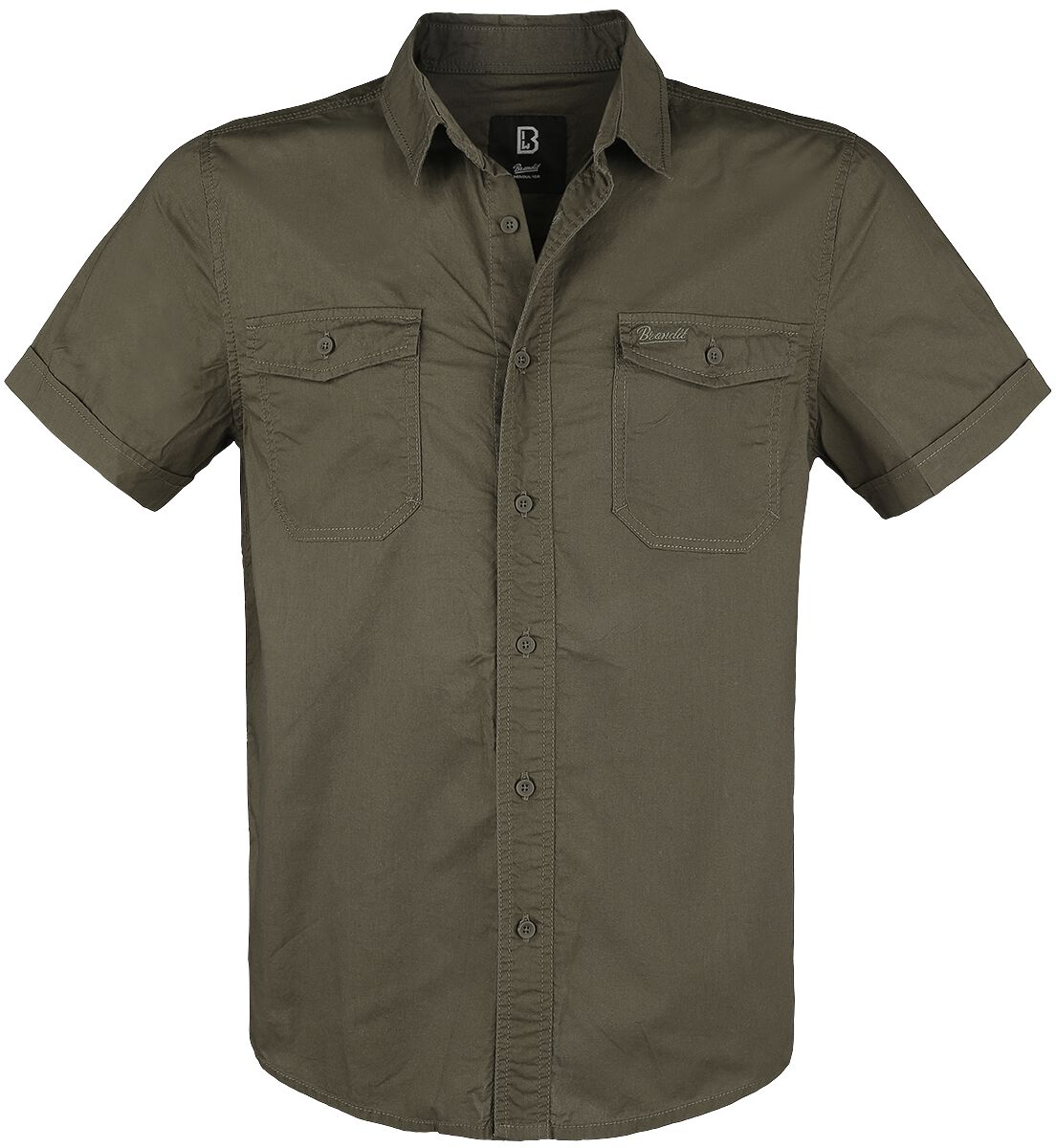Chemise manches courtes  de Brandit - Roadstar - S à 5XL - pour Homme - olive - Brandit