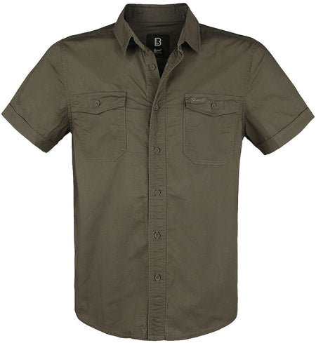 Chemise manches courtes  de Brandit - Roadstar - S à 5XL - pour Homme - olive - Brandit