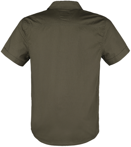 Chemise manches courtes  de Brandit - Roadstar - S à 5XL - pour Homme - olive - Brandit - View 2