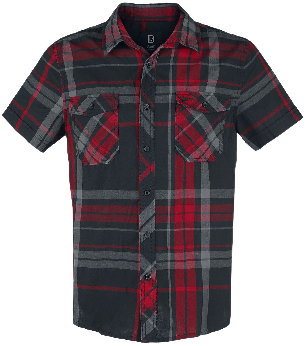 Chemise manches courtes  de Brandit - Roadstar - S à 5XL - pour Homme - rouge - Brandit