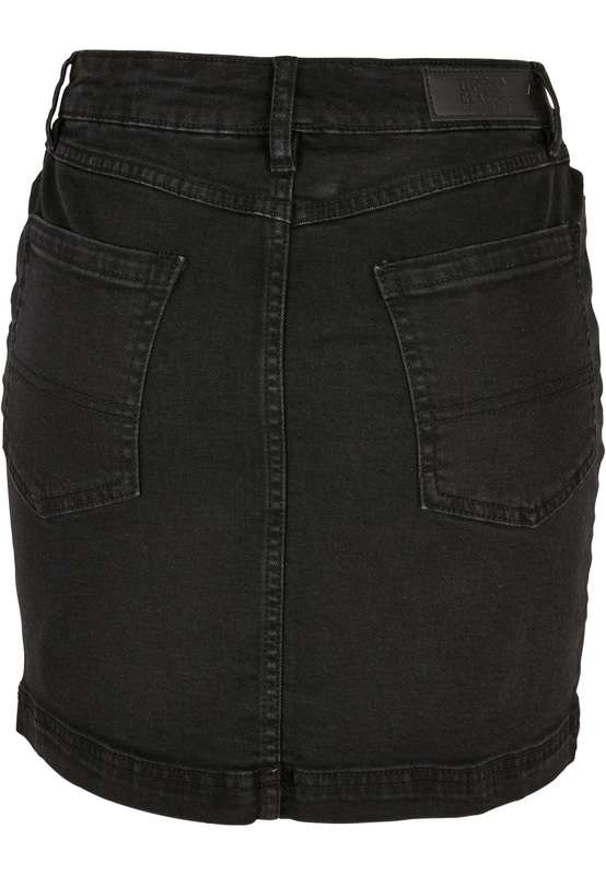 Jupe courte  de Urban Classics - Mini-Jupe En Jean Stretch - 27 à 34 - pour Femme - noir - Urban Classics - View 2