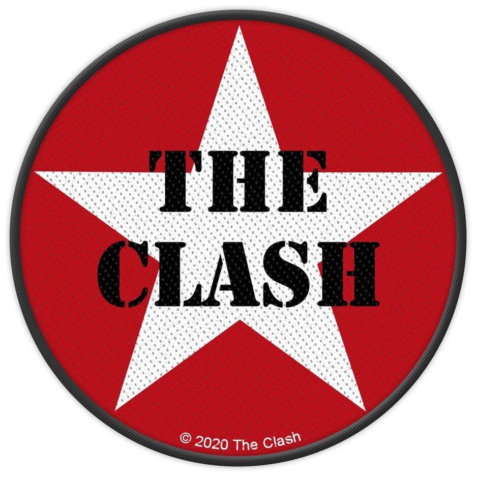 Patch  de The Clash - Military Logo - pour Indifférent - rouge/noir/blanc - The Clash