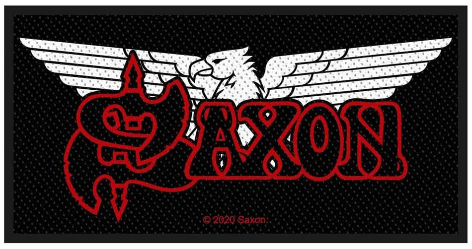 Patch  de Saxon - Logo & Eagle - pour Unisexe - noir/rouge/blanc - Saxon