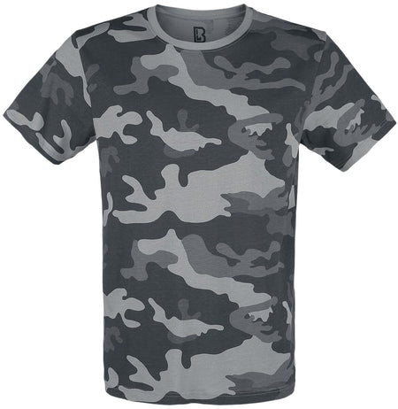 T-Shirt Manches courtes  de Brandit - T-Shirt Premium - S à 5XL - pour Homme - camouflage gris - Brandit