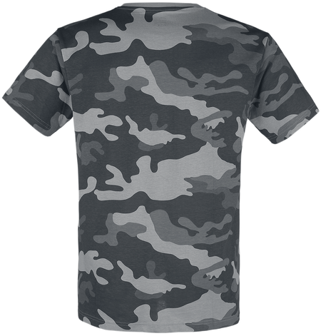 T-Shirt Manches courtes  de Brandit - T-Shirt Premium - S à 5XL - pour Homme - camouflage gris - Brandit - View 2