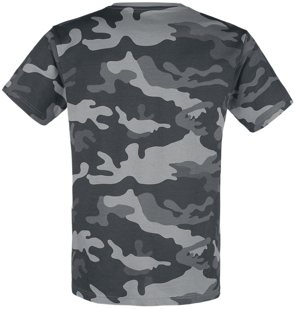 T-Shirt Manches courtes  de Brandit - T-Shirt Premium - S à 5XL - pour Homme - camouflage gris - Brandit - View 2